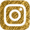 Logo Instagram doré