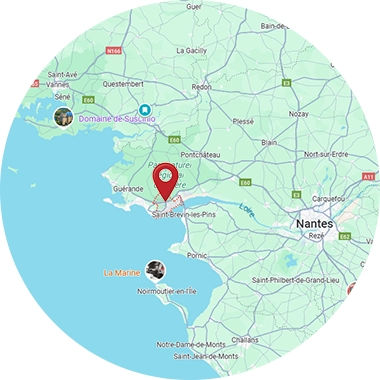 Localisation google map de Saint-Nazaire